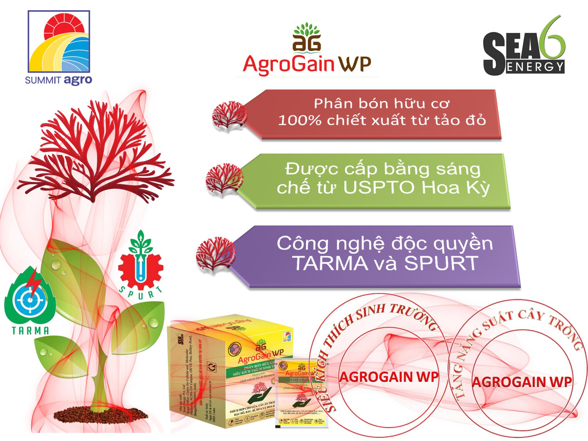 Phân bón hữu cơ AgroGain - Gói 6g